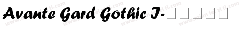 Avante Gard Gothic I字体转换
